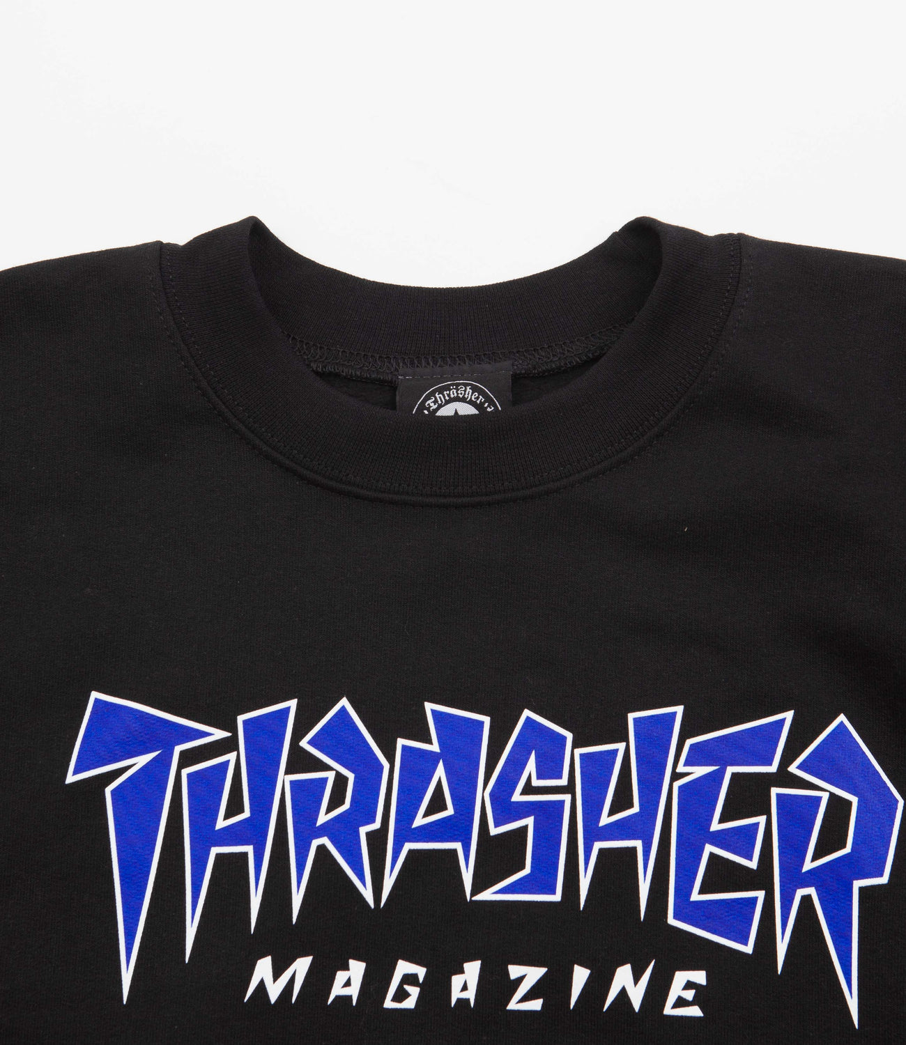 Thrasher Jagged Logo Crewneck Sweatshirt - Black | Flatspot