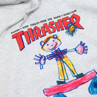 Thrasher Kid Cover Hoodie - Ash Grey thumbnail