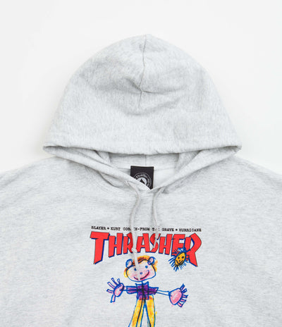 Thrasher Kid Cover Hoodie - Ash Grey