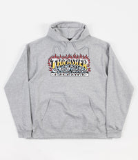 Thrasher Krak Skulls Hoodie - Heather Grey