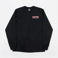 Thrasher Outlined Long Sleeve T-Shirt - Black thumbnail