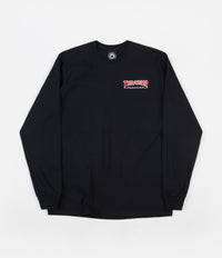 Thrasher Outlined Long Sleeve T-Shirt - Black