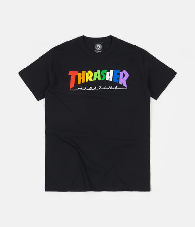 Thrasher Rainbow Mag T-Shirt - Black