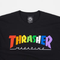 Thrasher Rainbow Mag T-Shirt - Black thumbnail