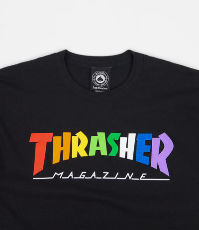 Thrasher Rainbow Mag T-Shirt - Black