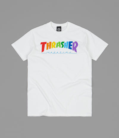 Thrasher Rainbow Mag T-Shirt - White