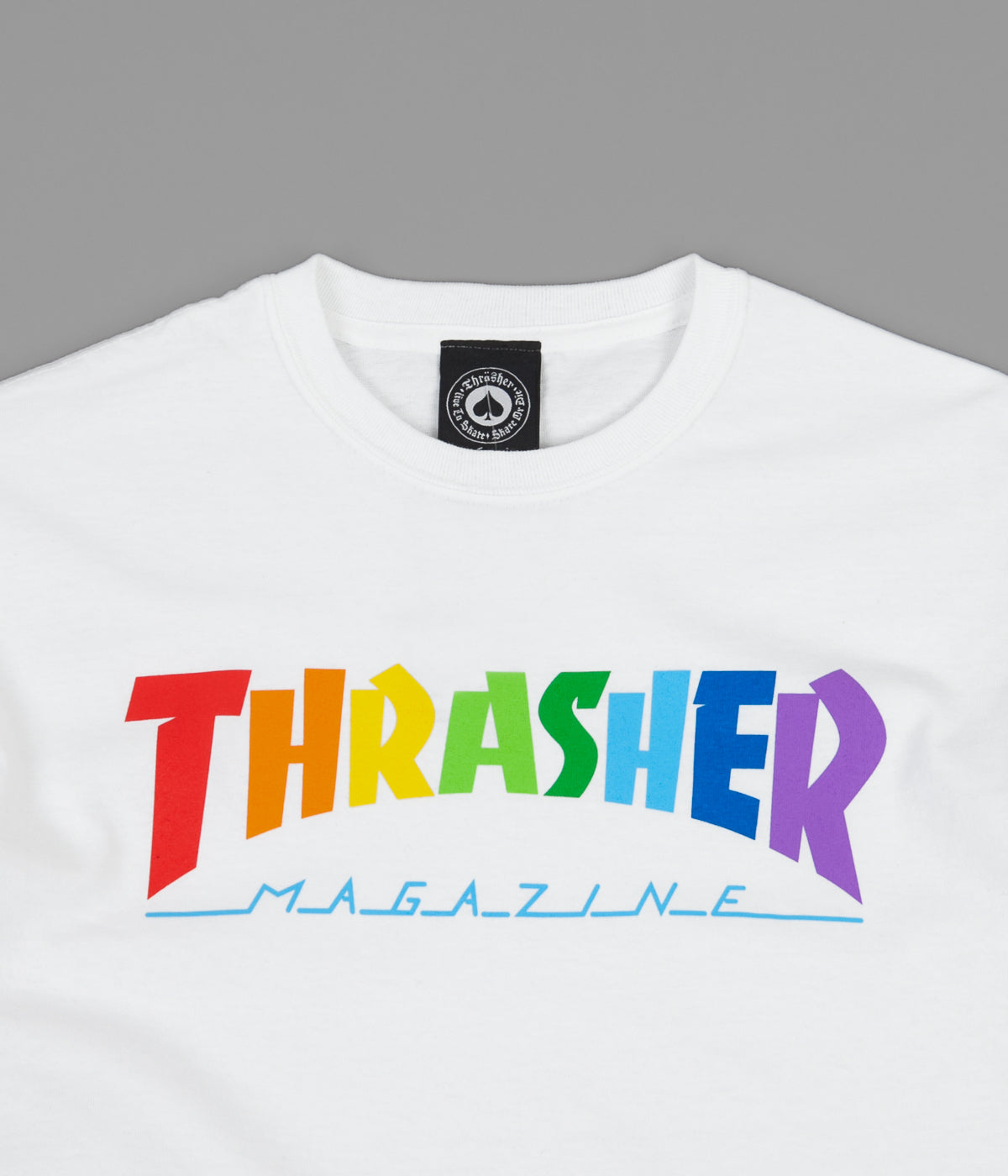 Thrasher Rainbow Mag T-Shirt - White