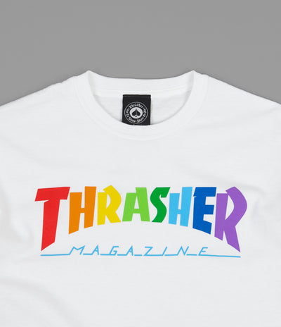 Thrasher Rainbow Mag T-Shirt - White