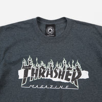 Thrasher Ripped T-Shirt - Dark Heather thumbnail