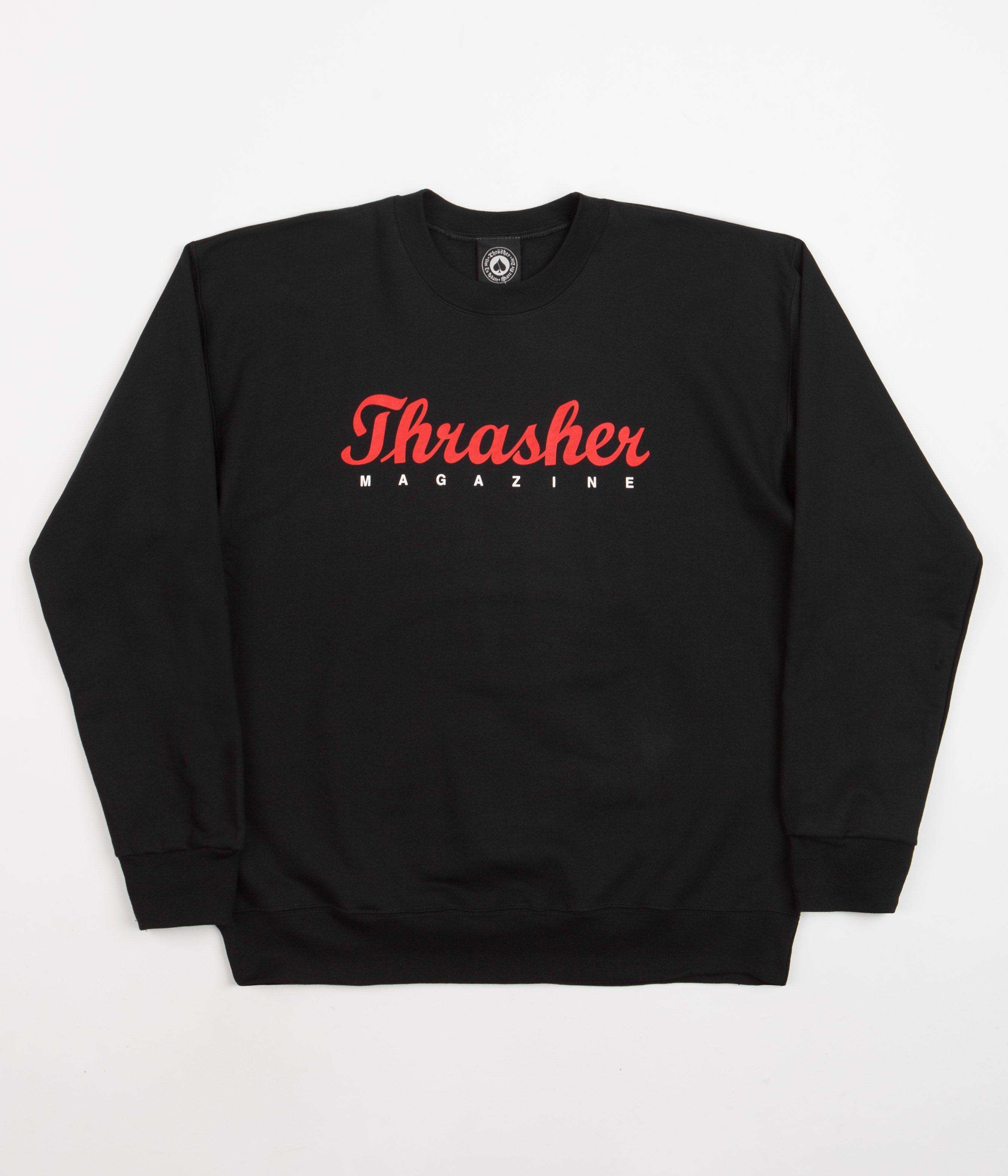 Thrasher Script Crewneck Sweatshirt - Black | Flatspot