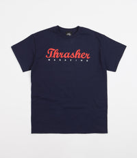 Thrasher Script T-Shirt - Navy