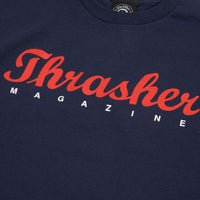 Thrasher Script T-Shirt - Navy thumbnail