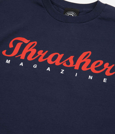 Thrasher Script T-Shirt - Navy