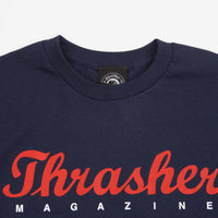 Thrasher Script T-Shirt - Navy thumbnail