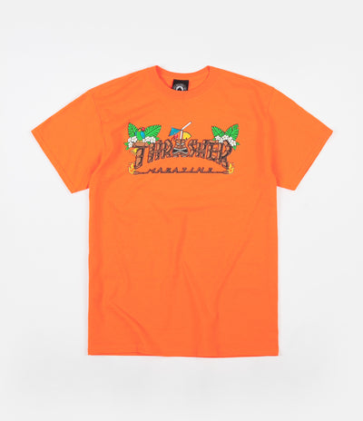 Thrasher Tiki T-Shirt - Safety Orange