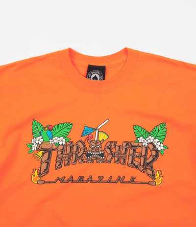 Thrasher Tiki T-Shirt - Safety Orange