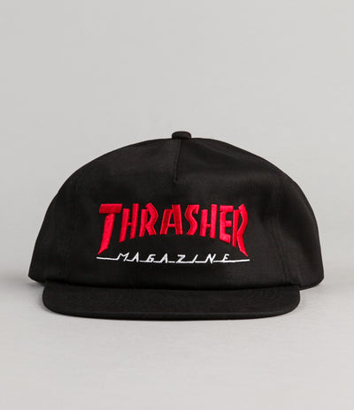 Thrasher Two Tone Skate Mag Cap - Black / Red