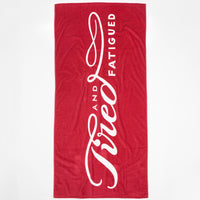 Tired Always Towel - Red thumbnail