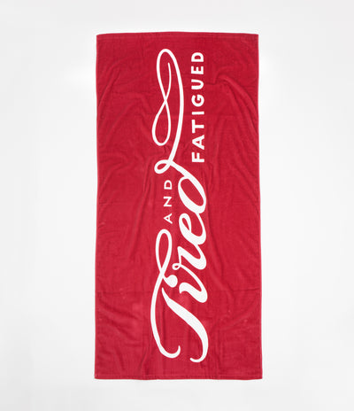 Tired Always Towel - Red