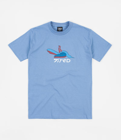 Tired Birds T-Shirt - Dusty Blue