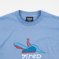 Tired Birds T-Shirt - Dusty Blue thumbnail