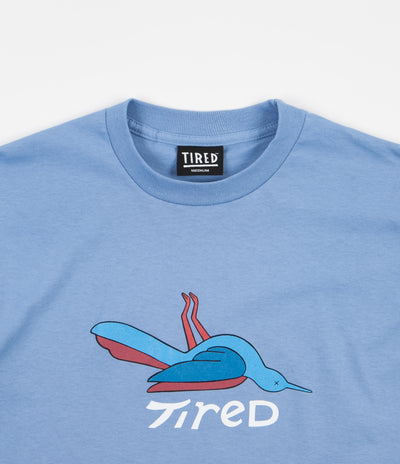 Tired Birds T-Shirt - Dusty Blue