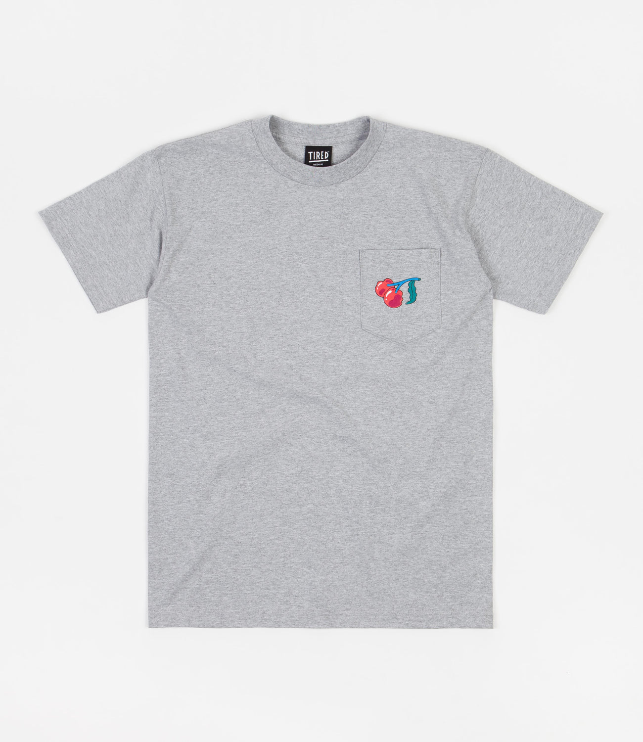 Tired Cherise Pocket T-Shirt - Heather Grey | Flatspot