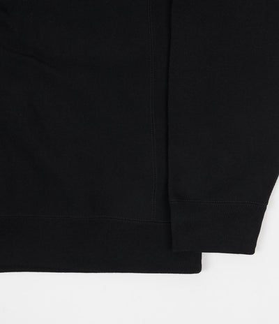 Tired Embroidered Golf Crewneck Sweatshirt - Black