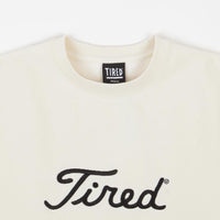 Tired Embroidered Golf Crewneck Sweatshirt - Cream thumbnail