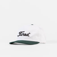 Tired Golf Logo Cap - White / Green thumbnail