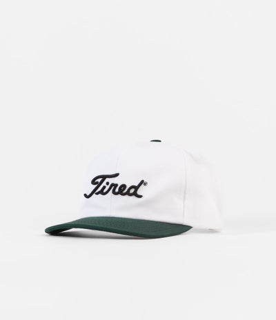 Tired Golf Logo Cap - White / Green