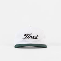 Tired Golf Logo Cap - White / Green thumbnail