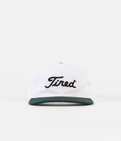 Tired Golf Logo Cap - White / Green