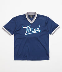 Tired Rounders Mesh Baseball Jersey - Navy