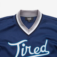 Tired Rounders Mesh Baseball Jersey - Navy thumbnail