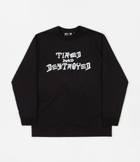 Tired x Thrasher T&D Long Sleeve T-Shirt - Black