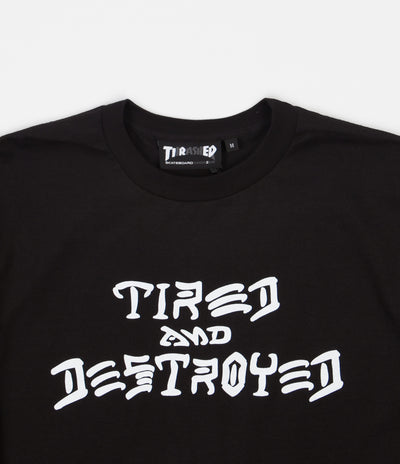 Tired x Thrasher T&D Long Sleeve T-Shirt - Black