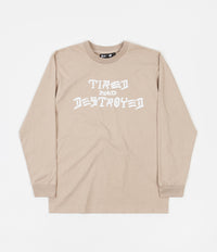 Tired x Thrasher T&D Long Sleeve T-Shirt - Sand