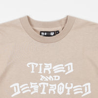 Tired x Thrasher T&D Long Sleeve T-Shirt - Sand thumbnail