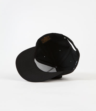 Tired x Thrasher T&D Unconstructed 5 Panel Cap - Black