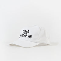 Tired x Thrasher T&D Unconstructed 5 Panel Cap - White thumbnail