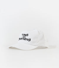 Tired x Thrasher T&D Unconstructed 5 Panel Cap - White