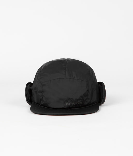 Topo Designs Puffer Cap - Black / Black | Flatspot