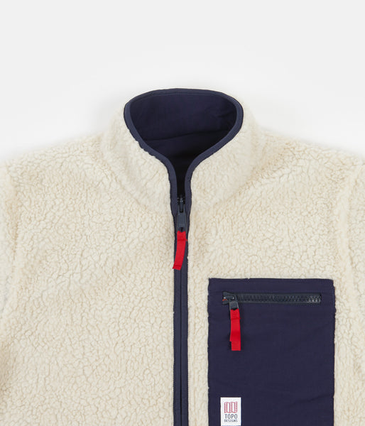 Topo Designs Sherpa Jacket - Natural / Navy | Flatspot