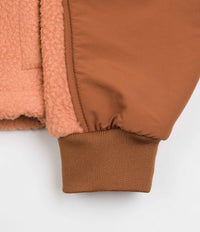 Topo Designs Womens Mountain Pullover Fleece - Rust / Brick | Flatspot