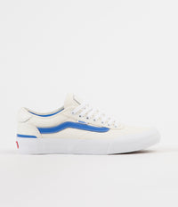 Vans Chima Pro Centre Court Shoes - Classic White / Victoria Blue