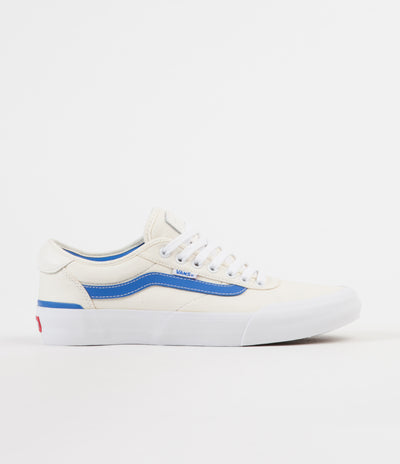 Vans Chima Pro Centre Court Shoes - Classic White / Victoria Blue