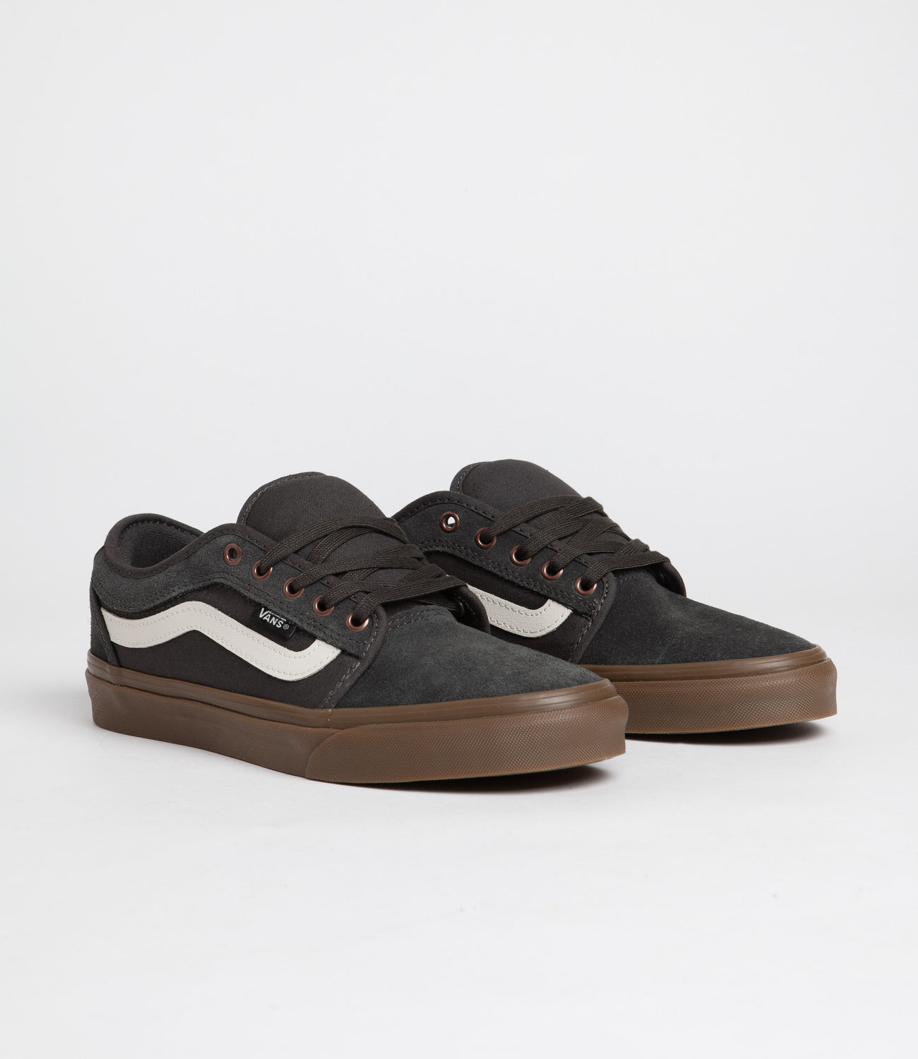 Vans Chukka Low Sidestripe Shoes Dark Grey Gum Flatspot