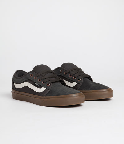 Vans Chukka Low Sidestripe Shoes - Dark Grey / Gum