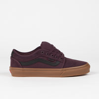 Vans Chukka Low Sidestripe Shoes - Port / Gum thumbnail